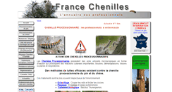 Desktop Screenshot of chenilles-processionnaires.fr