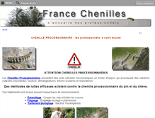 Tablet Screenshot of chenilles-processionnaires.fr